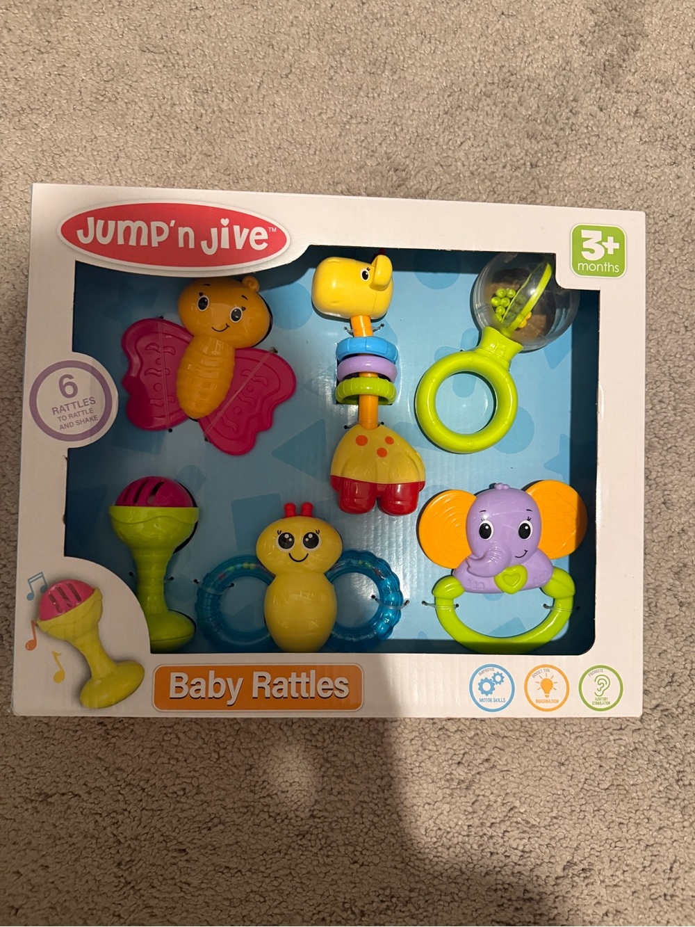 New Baby Rattles Gift Set – 6 Piece